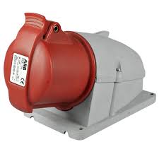 Tomada Industrial de Sobrepor, 3P+T, 32A, Vermelho, 380-415V, IP44, 332RS6, ABB