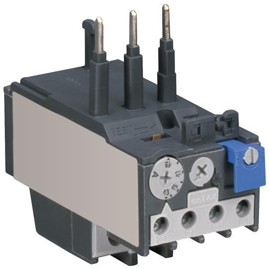 Rele de sobrecarga,TA25DU-6,5,rele de sobrecarga tripolar bimetalico,classe 10,com ajuste termico de 4,5 a 6,5A,Linha Eficiente,ABB