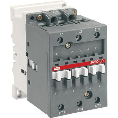 Contator para Banco de Capacitores, 50A, Bobina em 200-220Vca, UA50-30-00-36, sem contato auxiliar, Linha UA, ABB