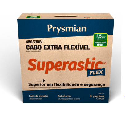 Cabo Flexível Prysmian Superastic 1,50mm 70g 750v Cores 100m